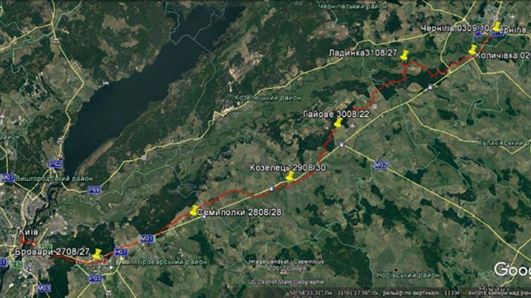 Київські активісти рушили пішою ходою до Чернігова Київські активісти рушили пішою ходою до Чернігова