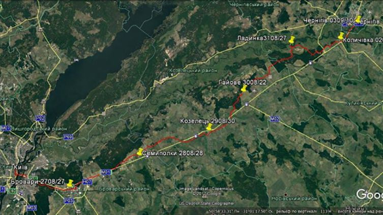 Киевские активисты двинулись пешим ходом в Чернигов