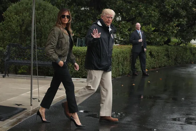 Президент США Дональд Трамп разом із дружиною в штаті Техас