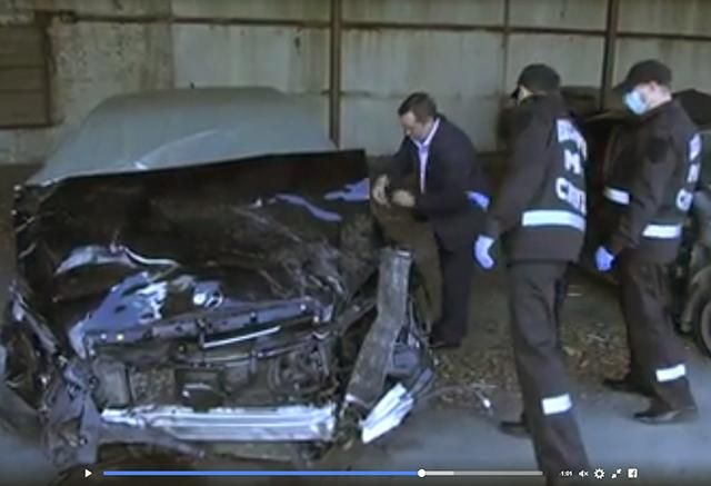 Розслідування ДТП за участю авто Димінського: з’явилося відео огляду автомобіля бізнесмена