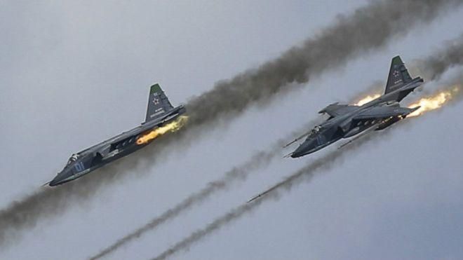 34 мирних мешканці загинуло внаслідок атаки російських літаків на пороми у Сирії
