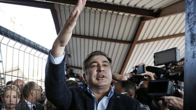 Саакашвили: как встречали Михаила Саакашвили - видео и фото