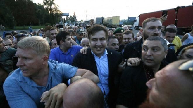 Пятеро человек задержаны за "прорыв" границы с Саакашвили в "Шегинях"