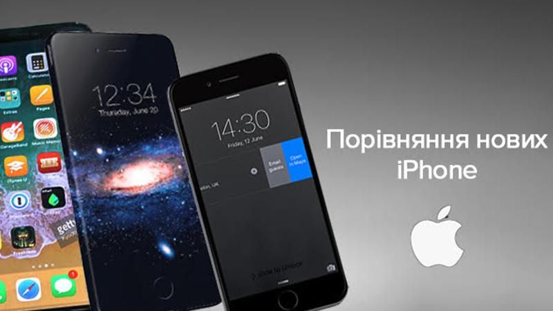 Чим відрізняються iPhone 8, iPhone 8 Plus та iPhone X: порівняння