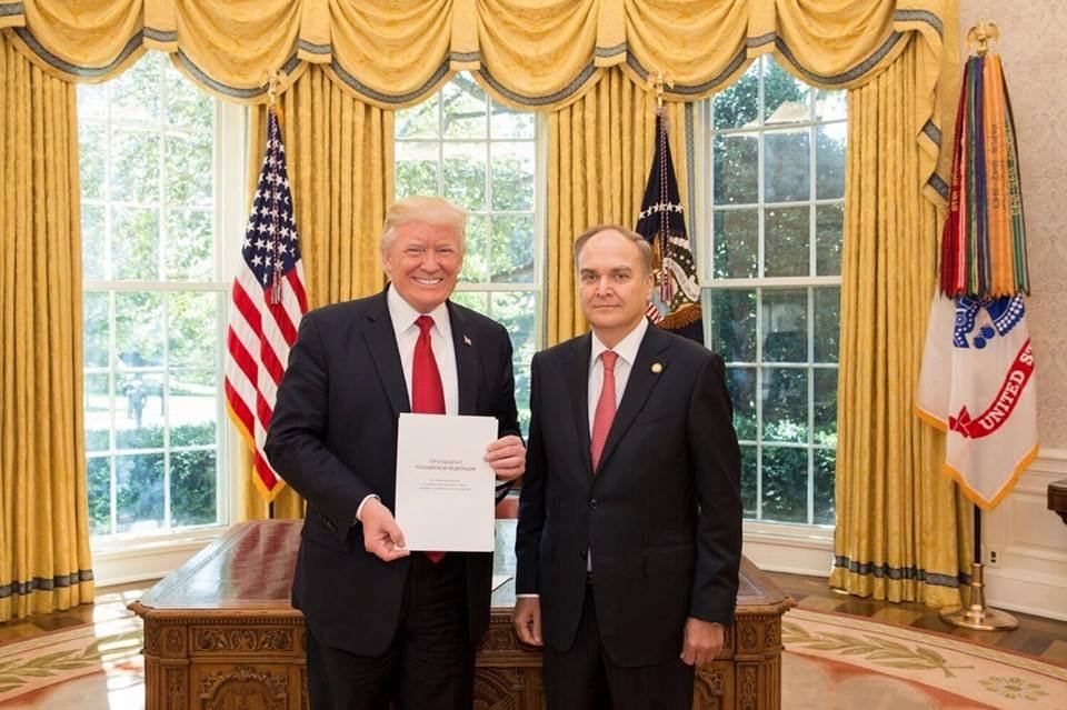 Трамп скрыл встречу с новым послом России в США, – MSNBC Трамп скрыл встречу с новым послом России в США, – MSNBC