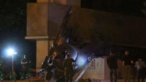 В Луганську підірвали танк терористів В Луганську підірвали танк терористів