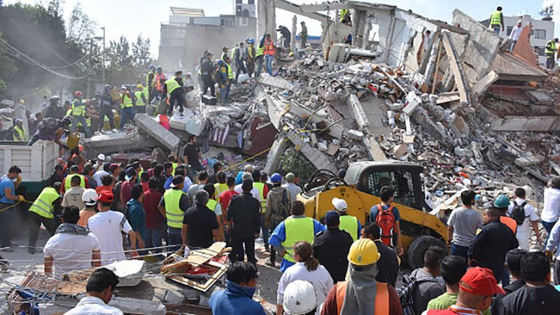 Землетрясение в Мексике 2017: погибших 248 человек