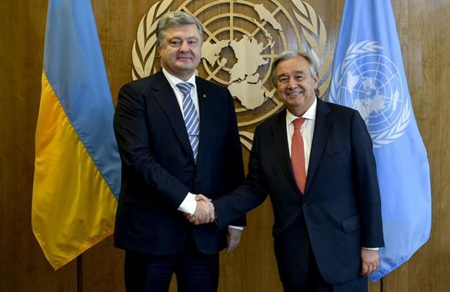 Введення миротворців на Донбас: Порошенко обговорив питання з генсеком ООН