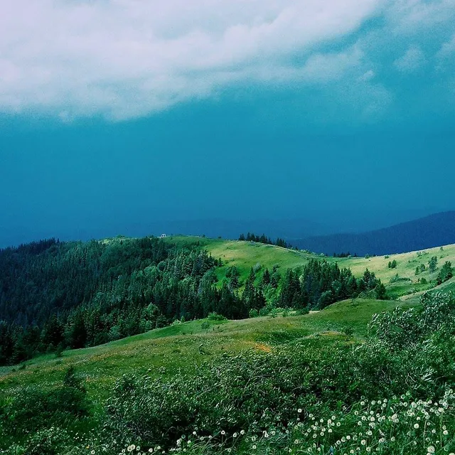 Вид з гори Зворець (літо) Вид з гори Зворець (літо)