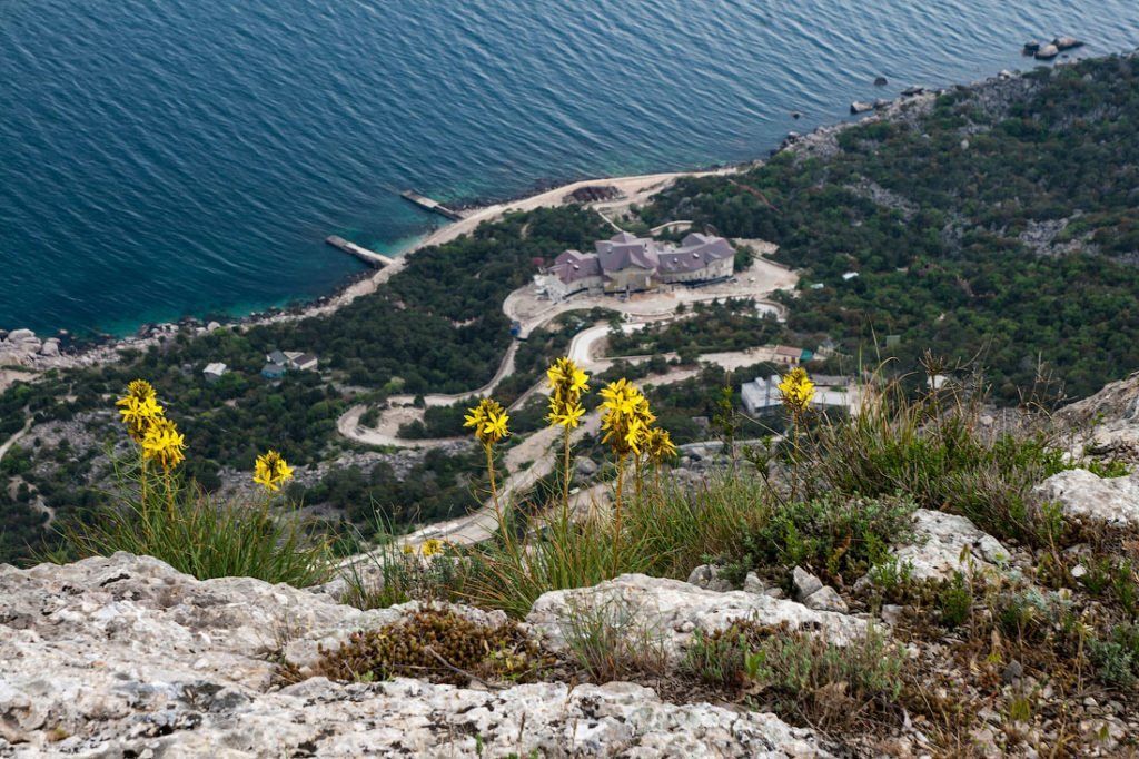 На мысе Айя достраивают дворец Януковича: опубликовали видео На мысе Айя достраивают дворец Януковича: опубликовали видео