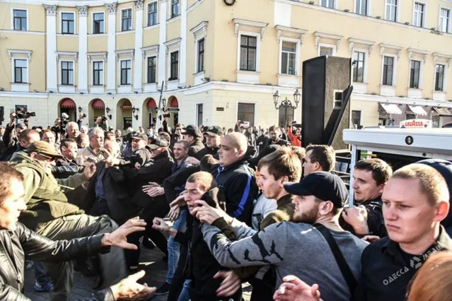 Саакашвілі, Одеса, сутички, Автомайдан, Труханов Саакашвілі, Одеса, сутички, Автомайдан, Труханов