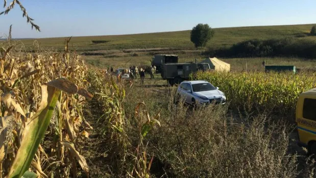 Місце падіння військового літака