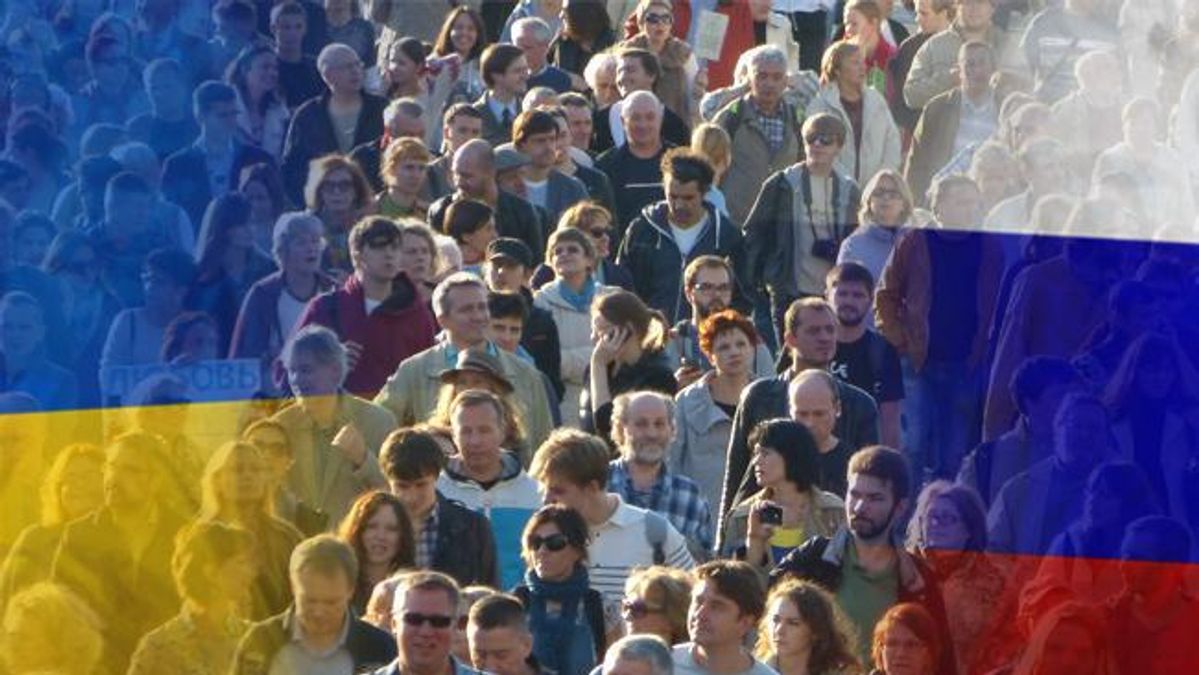 Різницю між українцями і росіянами показали у влучній карикатурі