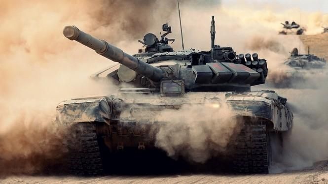 Штаб АТО показал зрелищное видео танковых учений ВСУ