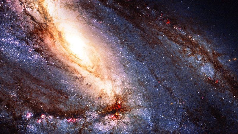 Космічний телескоп Hubble зробив неймовірний знімок зіткнення двох галактик
