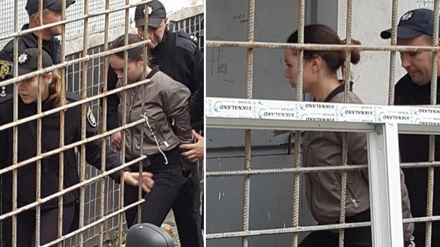 Олену Зайцеву привезли до суду Харкова: фото Олену Зайцеву привезли до суду Харкова: фото