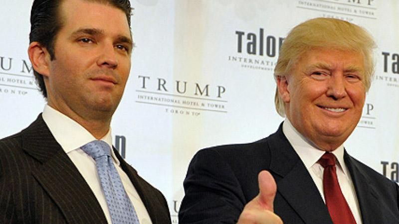 Син Трампа опублікував кумедне фото свого батька Син Трампа опублікував кумедне фото свого батька