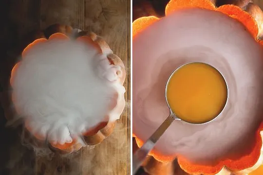 Сухий лід – це дуже ефектна подача напоїв 