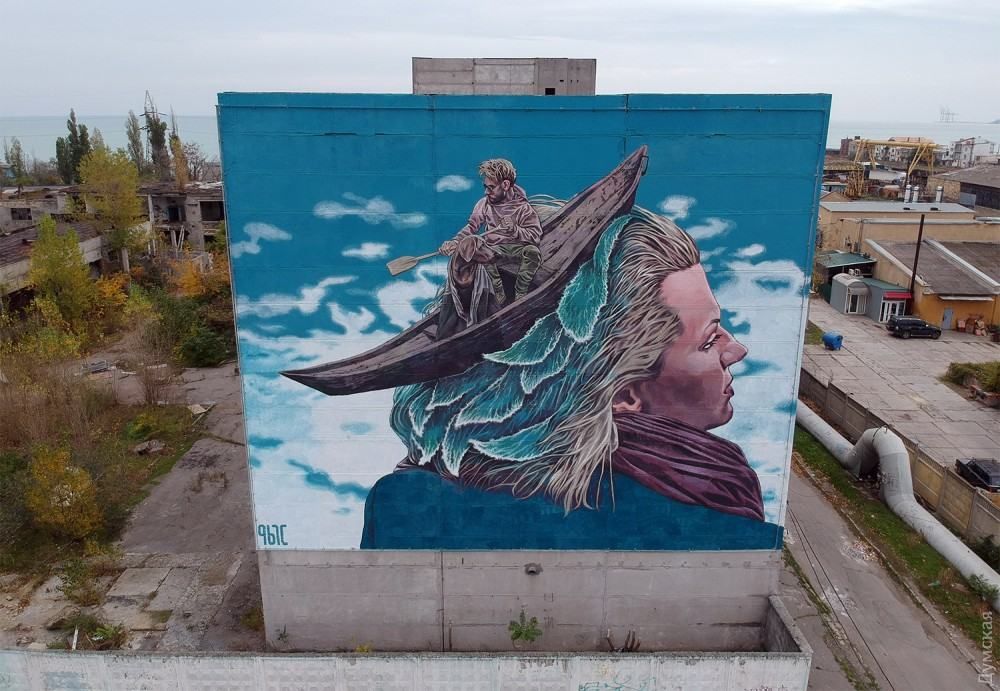В Одессе появились впечатляющие муралы: искусство показали с высоты птичьего полета В Одессе появились впечатляющие муралы: искусство показали с высоты птичьего полета