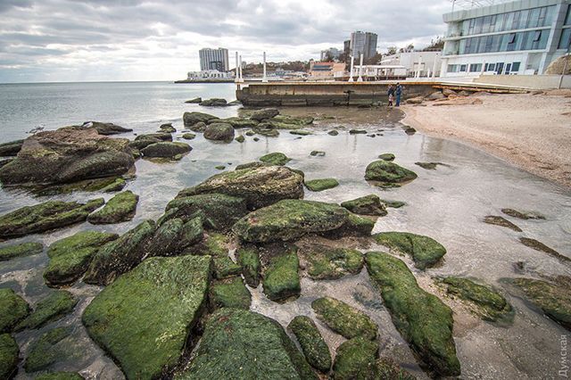 Мощный ветер "обнажил" побережье в Одессе: красноречивые фото осеннего моря Мощный ветер "обнажил" побережье в Одессе: красноречивые фото осеннего моря
