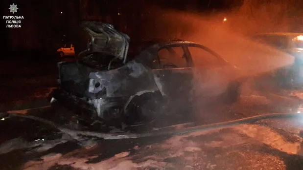 Пожежа автомобіль Львів