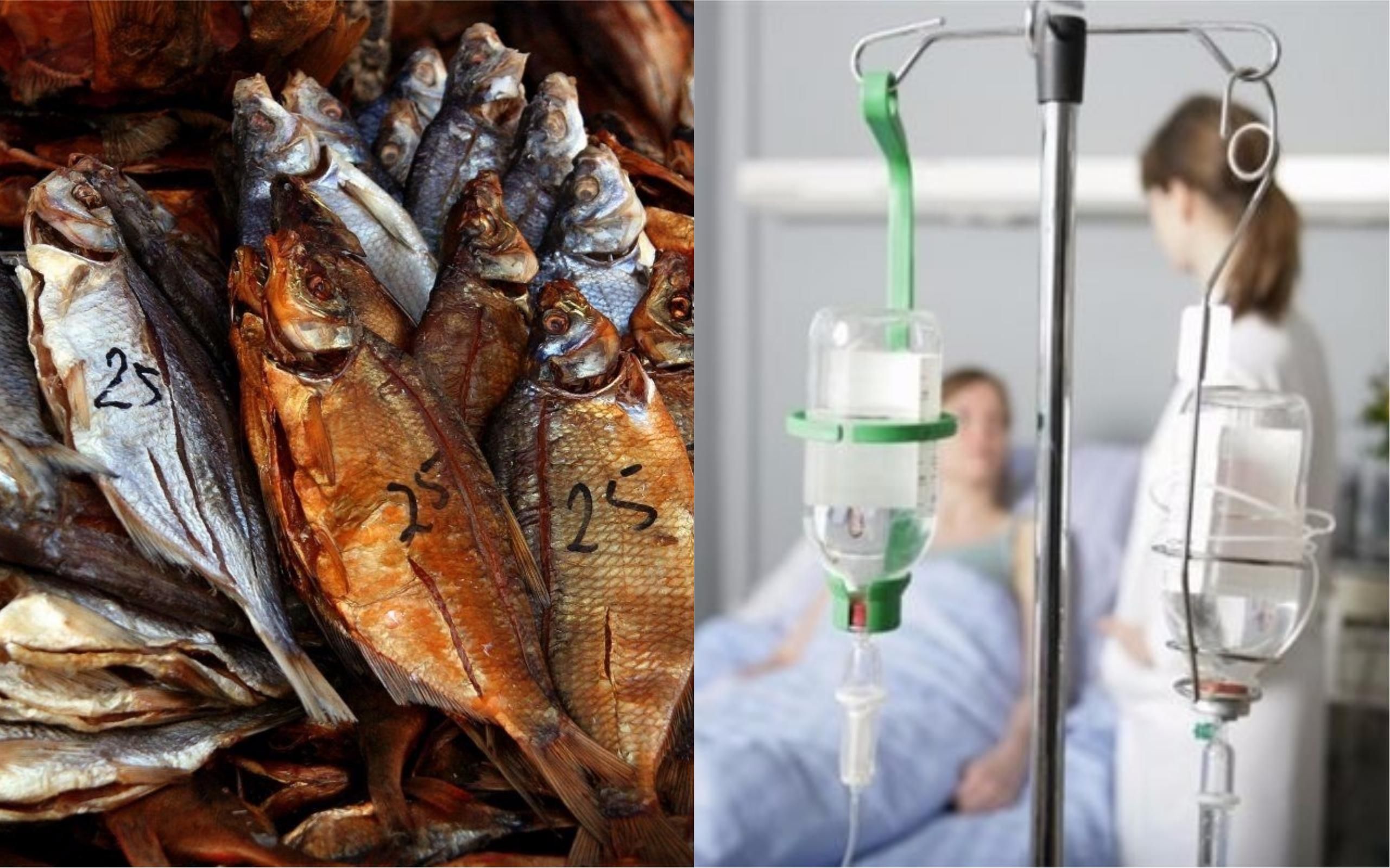 На Львівщині люди потрапили до реанімації через отруєння в’яленою рибою
