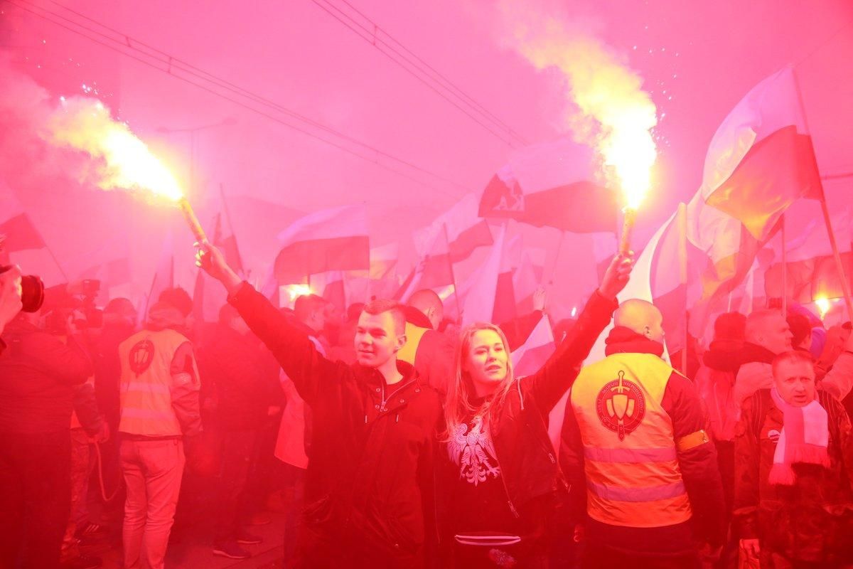 Марш националистов в Польше: много задержанных Марш националистов в Польше: много задержанных