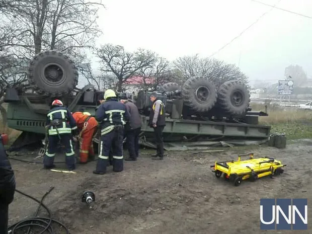 Аварія військових у Запоріжжі