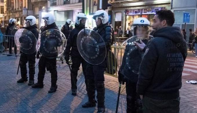 У центрі Брюсселя поліція затримала близько 100 людей: з'явилося відео