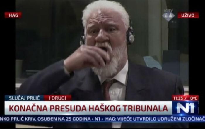 Підсудний Гаазького трибуналу Слободан Пральяк випив отруту після оголошення вироку: відео