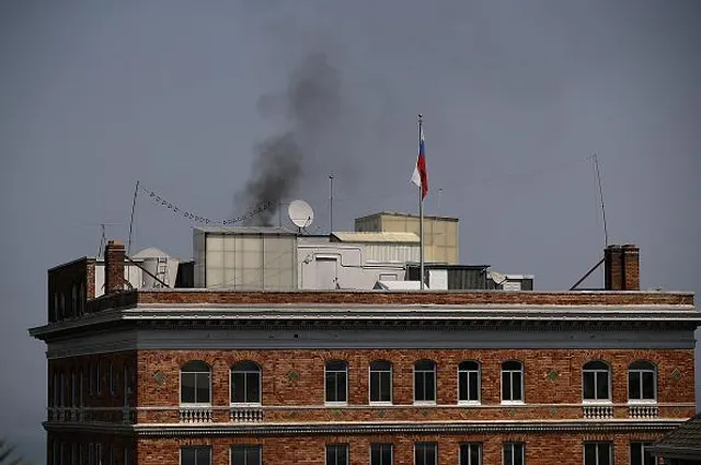 Над консульством РФ у Сан-Франциско бачили чорний дим Над консульством РФ у Сан-Франциско бачили чорний дим