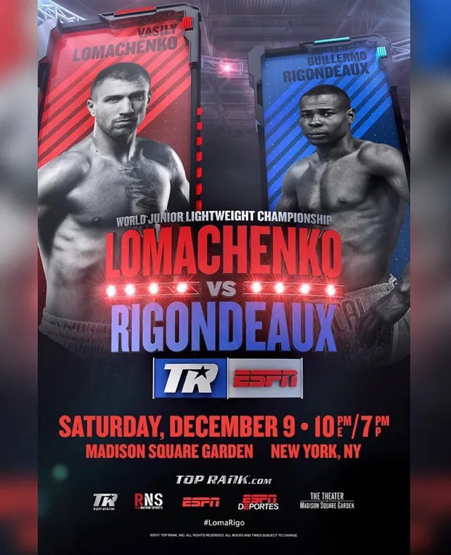 Ломаченко, Рігондо, бокс, США Ломаченко, Рігондо, бокс, США