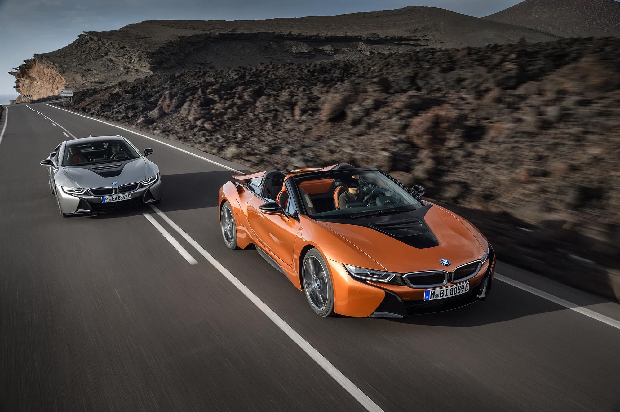 Новые BMW i8 Roadster и i8 Coupe стали ближе к электромобилям Новые BMW i8 Roadster и i8 Coupe стали ближе к электромобилям