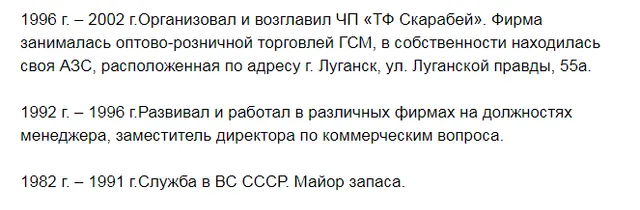 Плотницький, резюме, ЛНР Плотницький, резюме, ЛНР