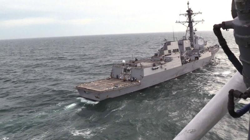 Украинские военно-морские силы провели совместные учения с эсминцем США: яркие фото
