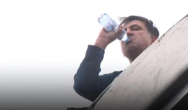 Саакашвили на крыше - видео как СБУ задержали Михеила Саакашвили