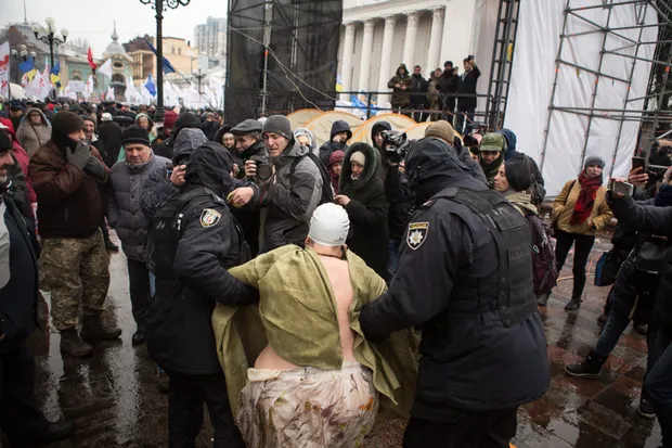 Протест Femen під Радою