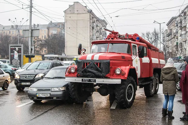 ДТП, Київ, ДСНС, пожежна, аварія