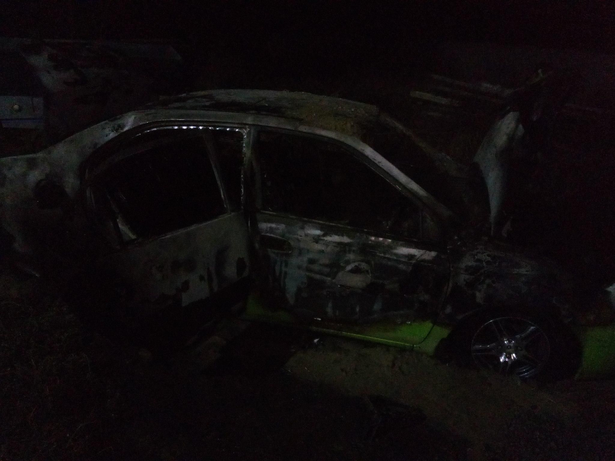 На Днепропетровщине сожгли авто россиянина с проукраинскими взглядами
