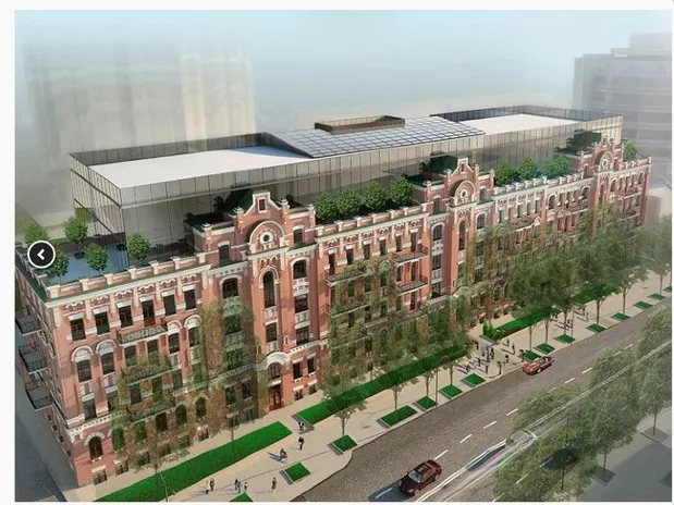 Проект нового офісного центру на місці будинку Проект нового офісного центру на місці будинку