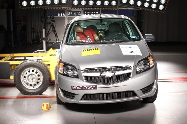 Краш-тест Chevrolet Aveo: подушки не помогли Краш-тест Chevrolet Aveo: подушки не помогли