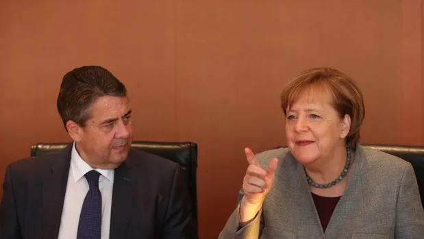 Зігмар Габріель, Ангела Меркель Зігмар Габріель, Ангела Меркель