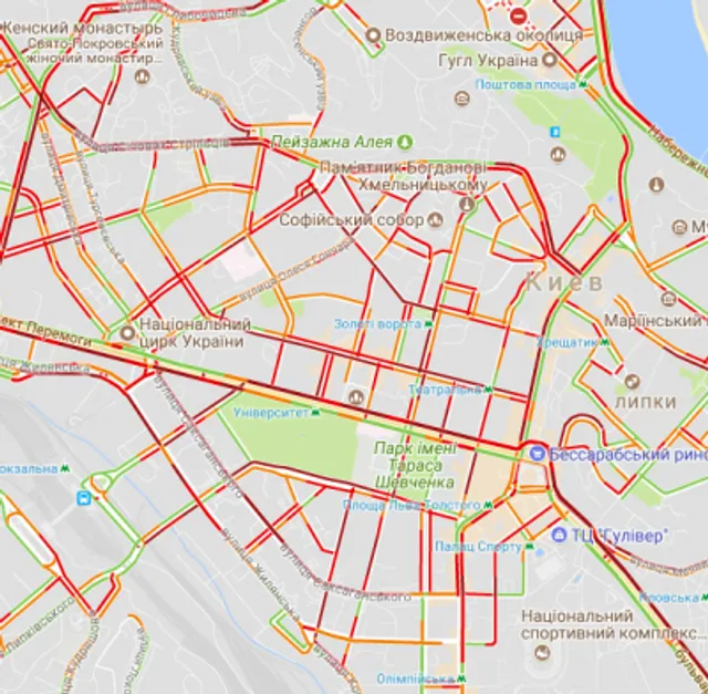 Київ пробки затори Київ пробки затори