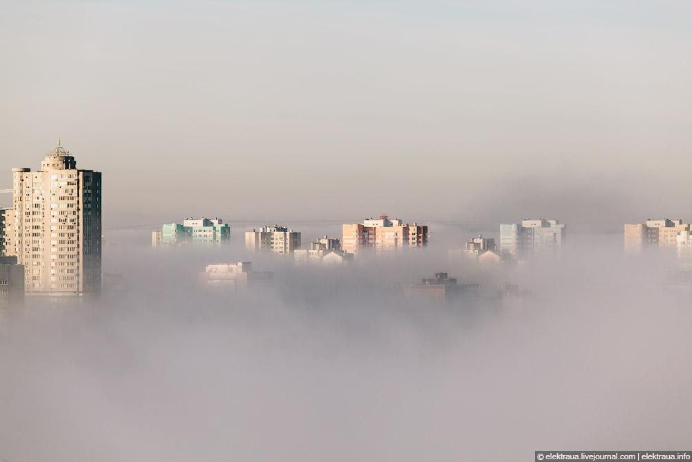 Киев окутает густой туман