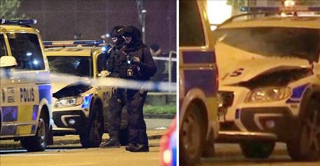 В Швеции неизвестные подорвали полицейский автомобиль В Швеции неизвестные подорвали полицейский автомобиль