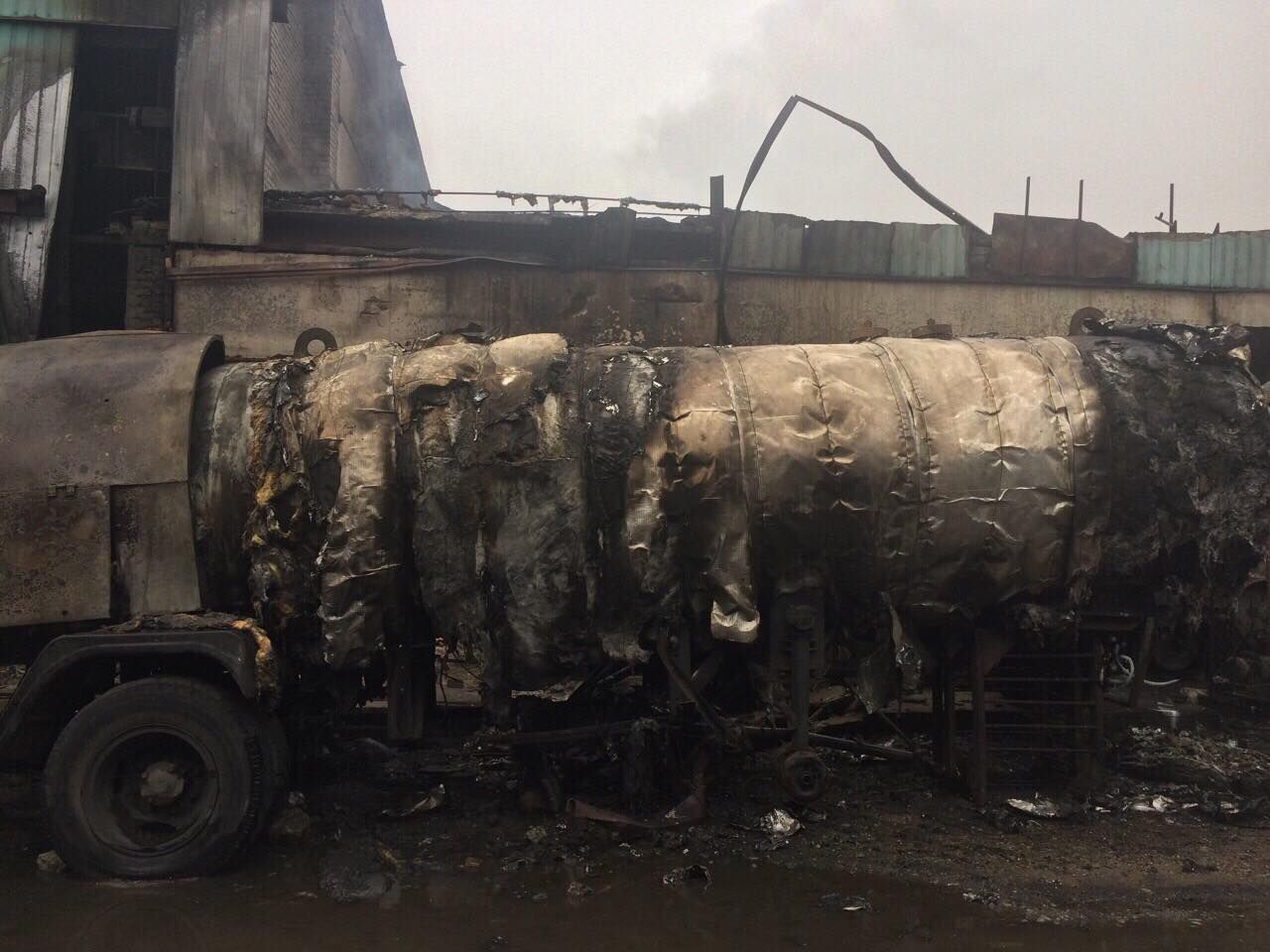 Цистерна с газом взорвалась на Днепропетровщине