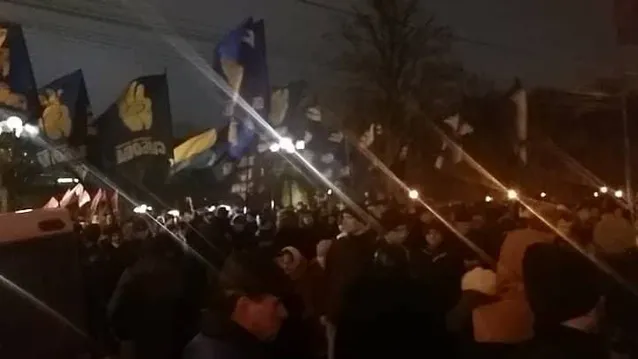 Смолоскипна хода у Києві на честь дня народження Степана Бандери