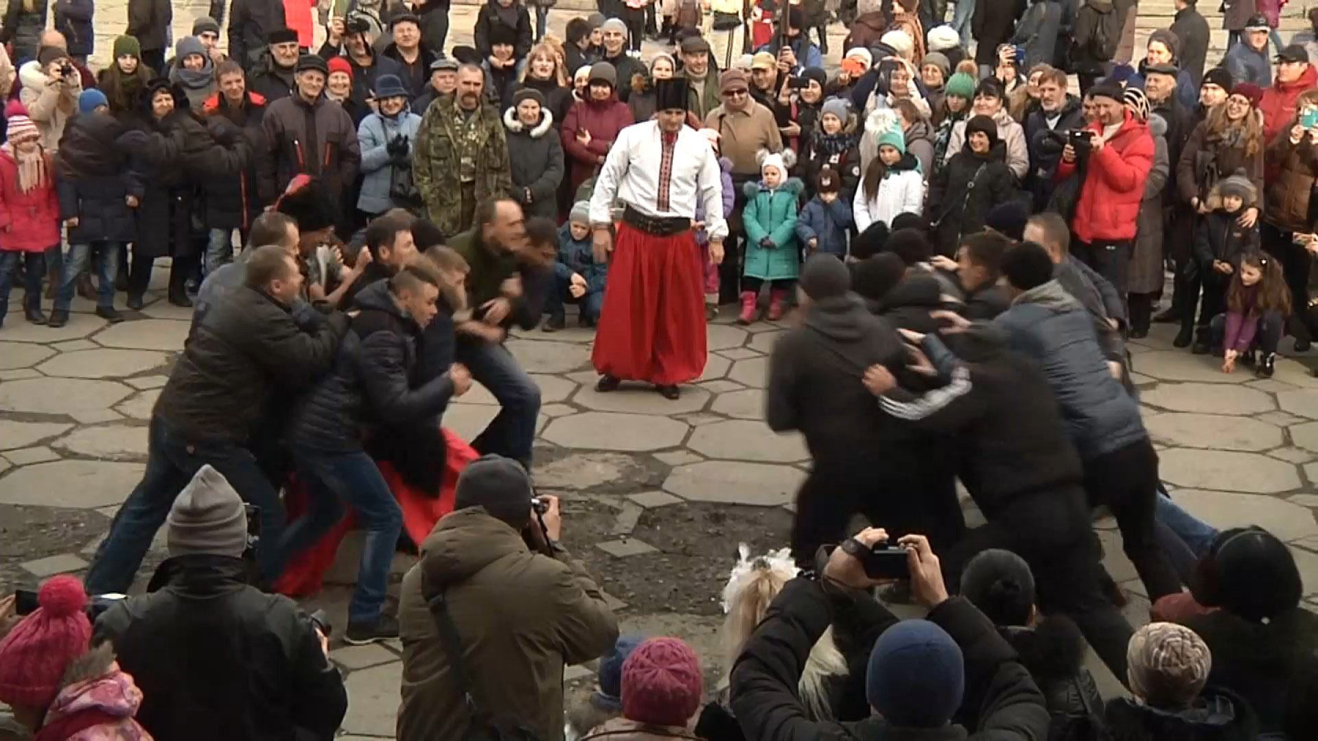 В Запорожье показали, как праздновали Рождество казаки