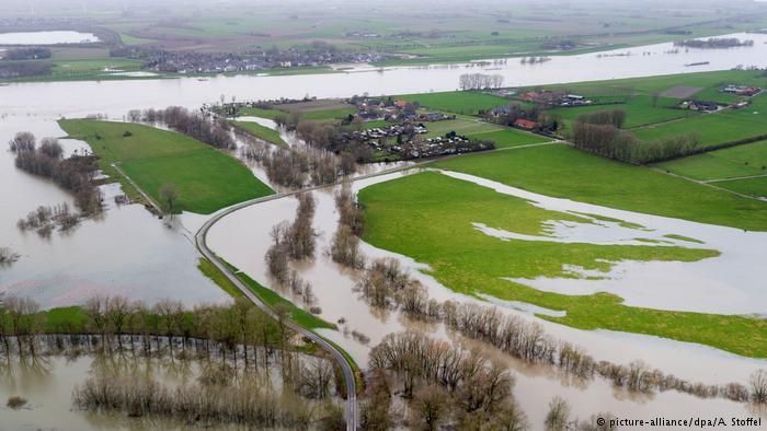 Велика вода у Німеччині: Рейн затопив прилеглі території