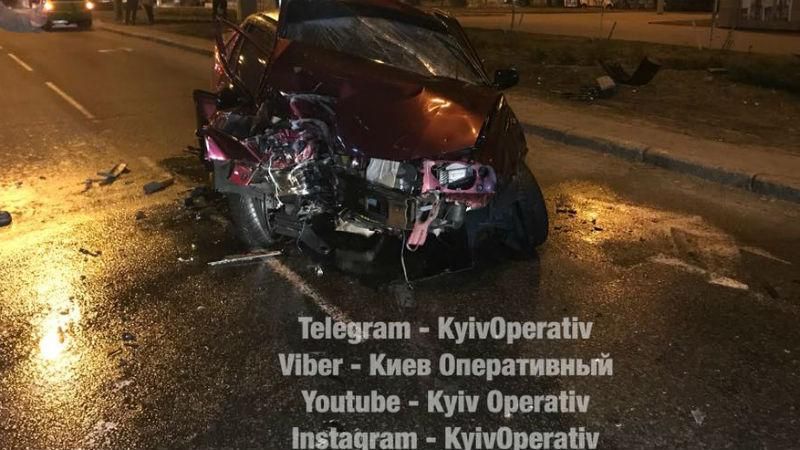 В Киеве подполковник полиции попал в серьезную аварию, – соцсети